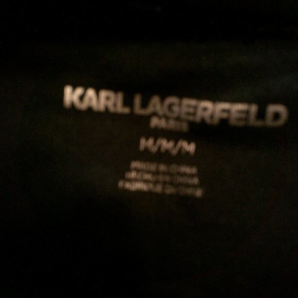 Black Long Sleeve Gold Beaded Sunglasses Decor Sweatshirt - Picture 5 of 5